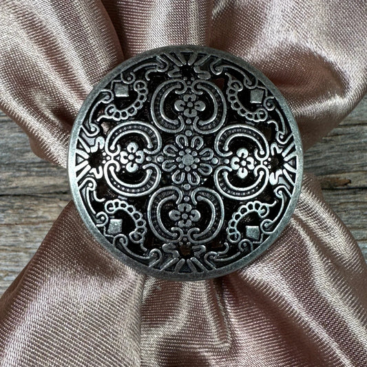 Wild Rag Slide, Antique Silver