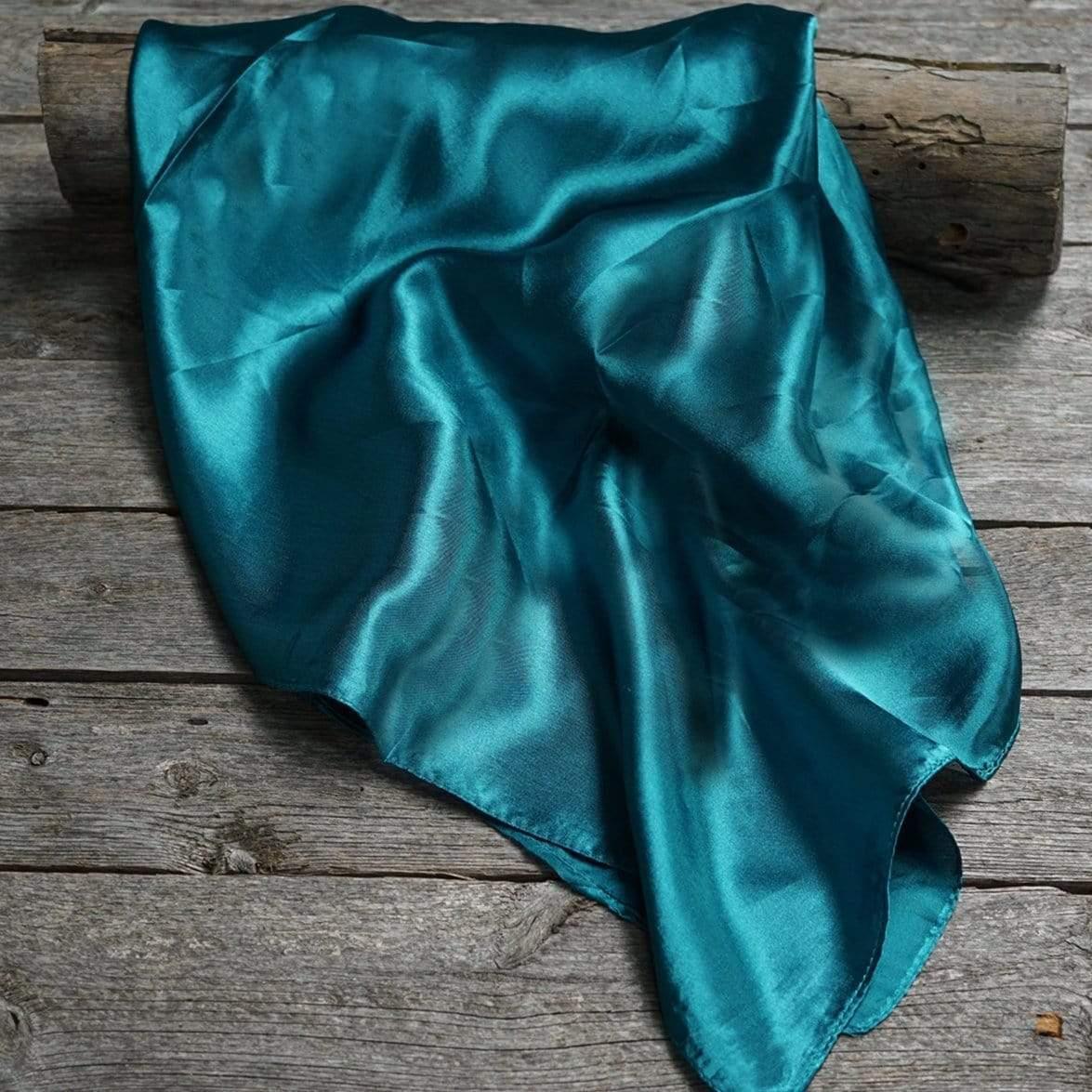 35X35" Solid Teal Wild Rag / Scarf