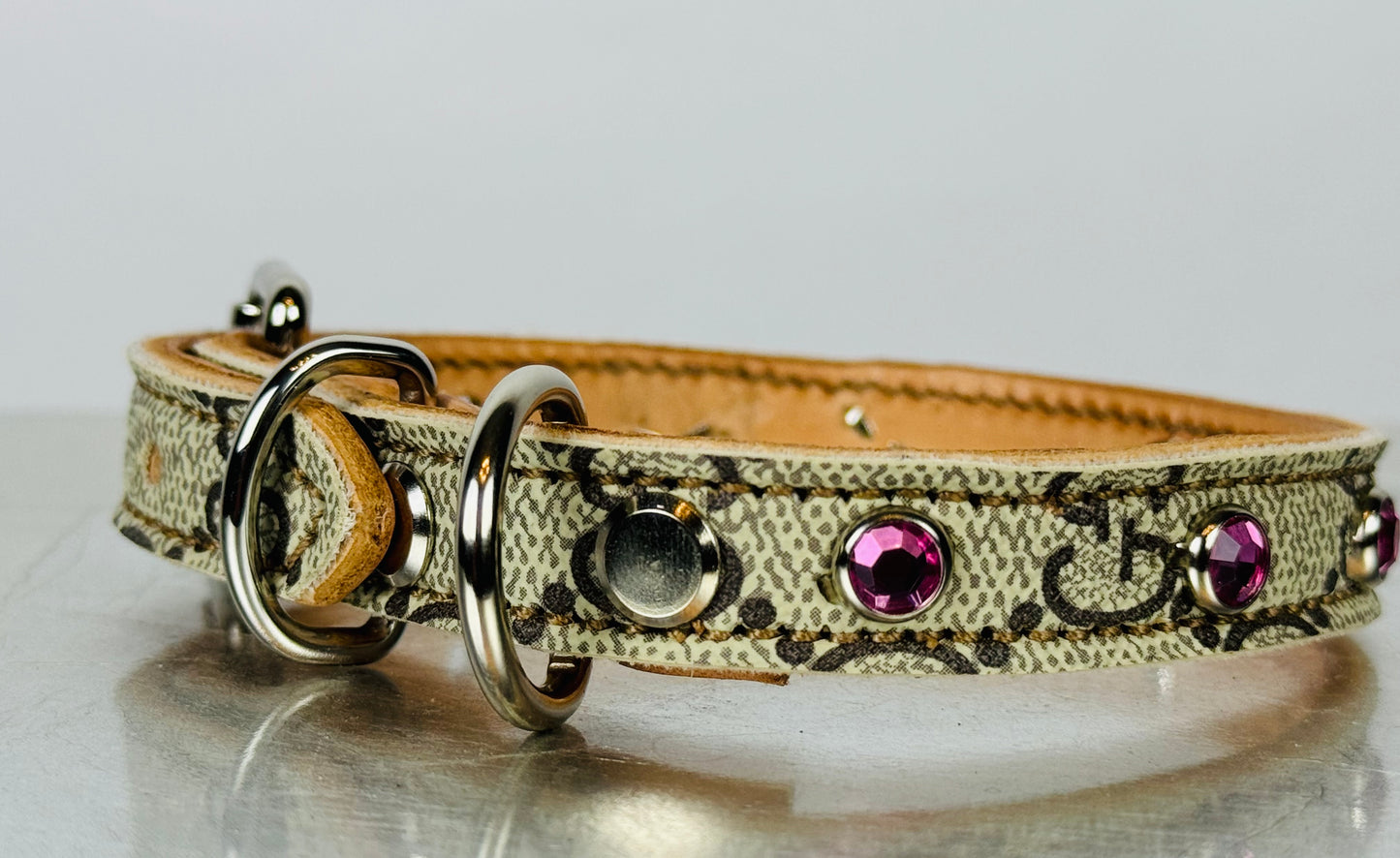 Fairytail Leather Co Designer Dog Collar