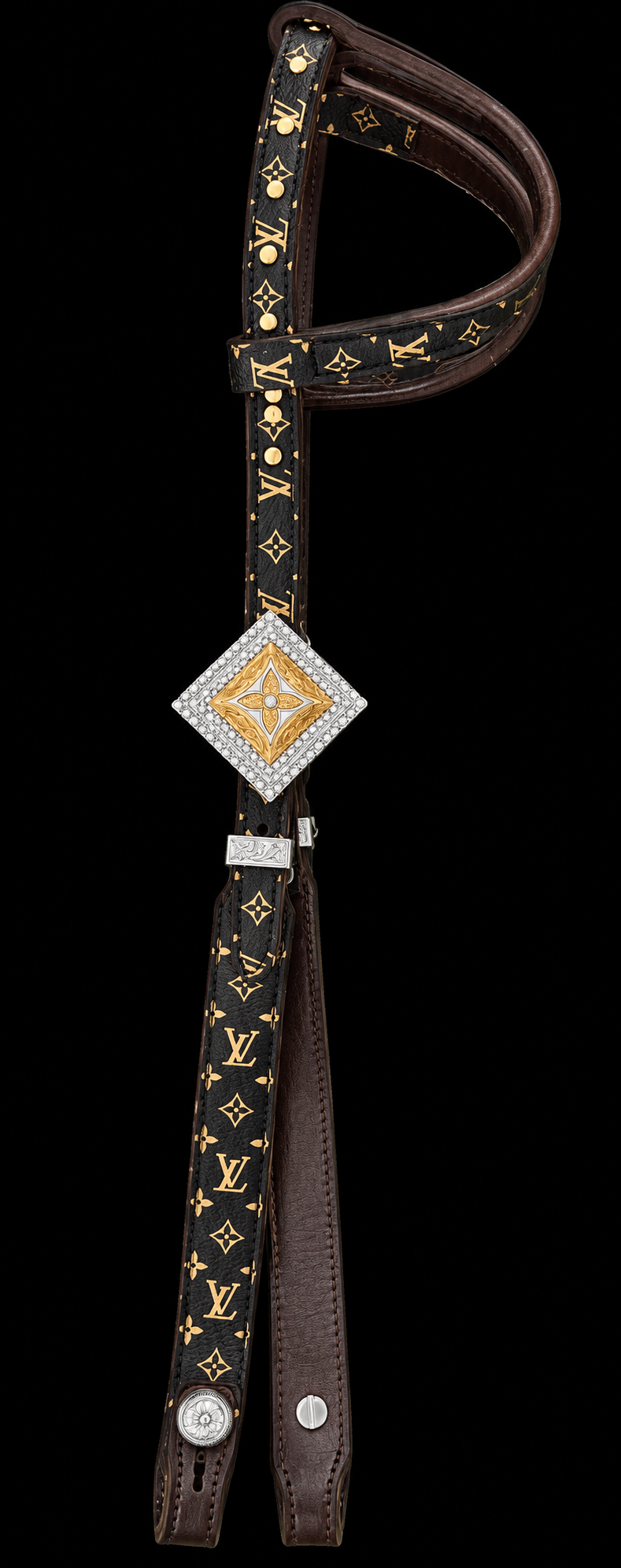 Fairytail Leather Co Black Designer Headstall