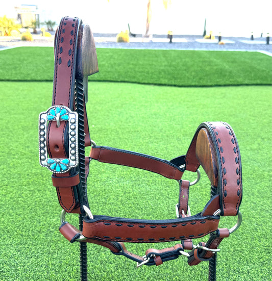 Chestnut Buckstitch Ranch Halter