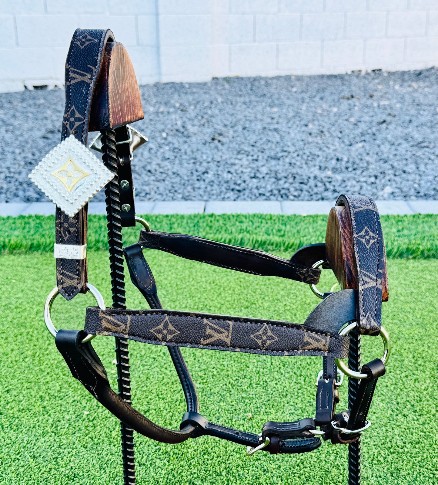 Fairytail Leather Co Brown Designer Halter - Average Horse Size