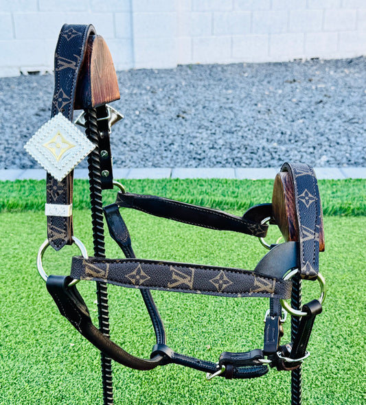 Fairytail Leather Co Brown Designer Halter - Average Horse Size