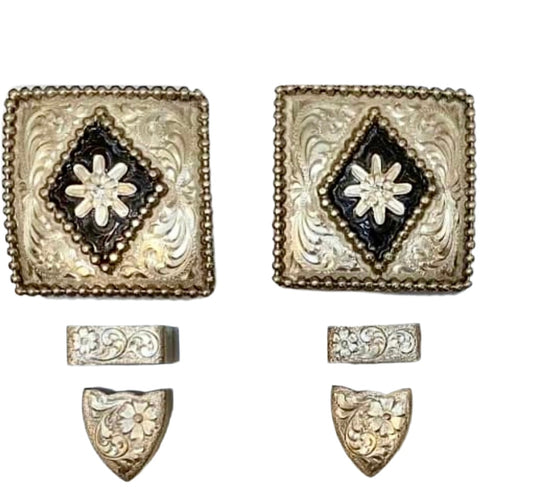 Silver Overlay Buckles, 5/8”