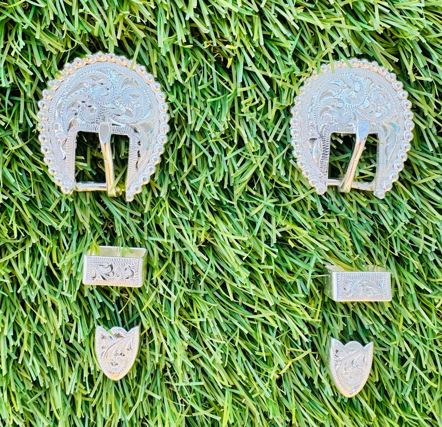 German Silver Buckles, 5/8”