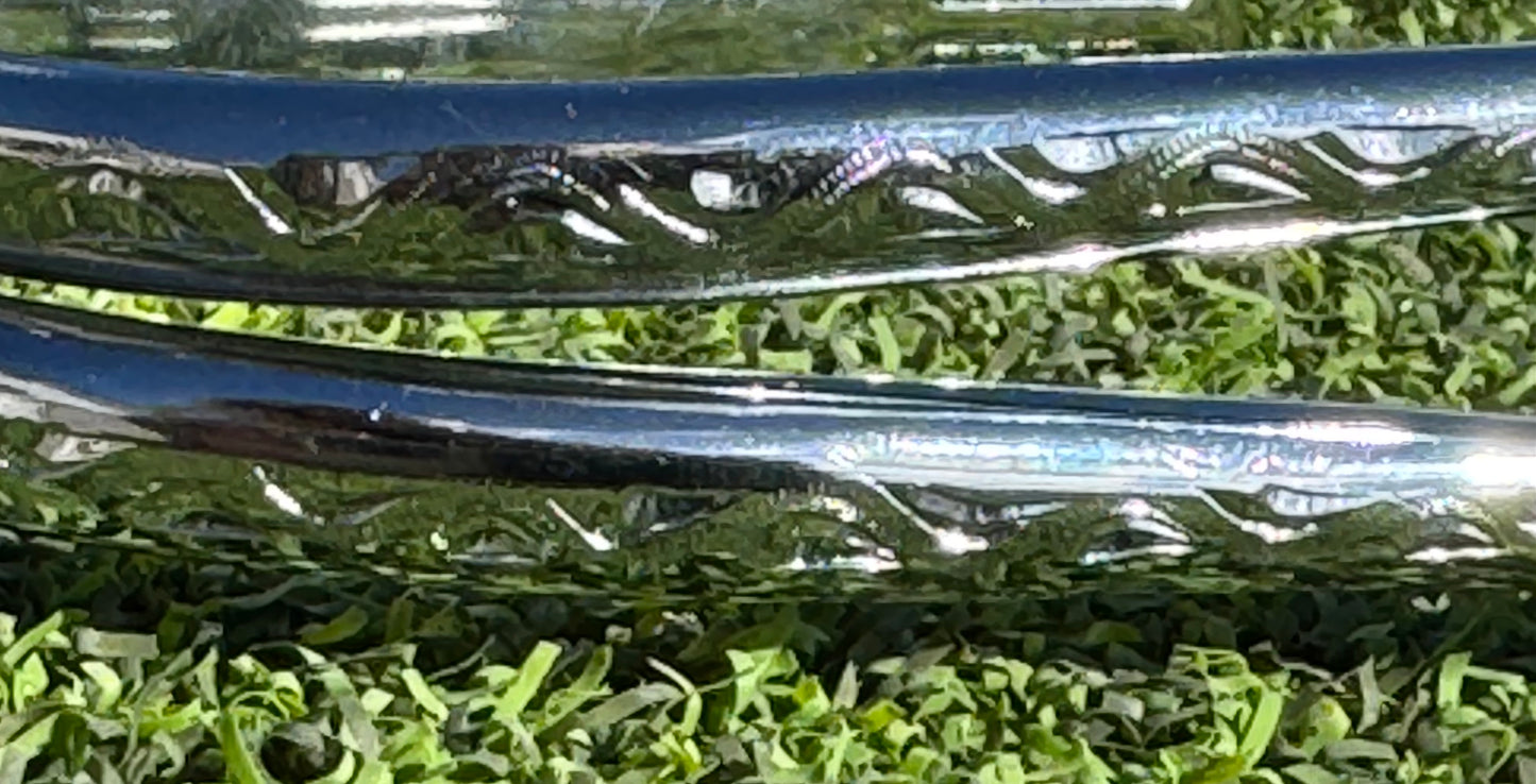 Ladies 1" Engraved Silver Prince of Wales English Spurs