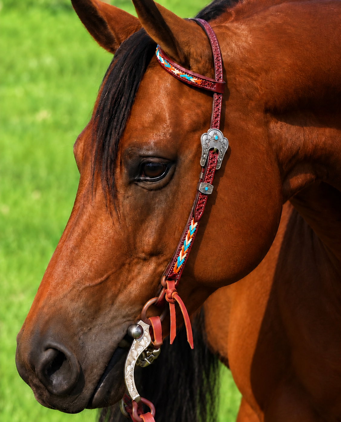 Fairytail Leather Co Kangaroo Lace Ranch Headstall