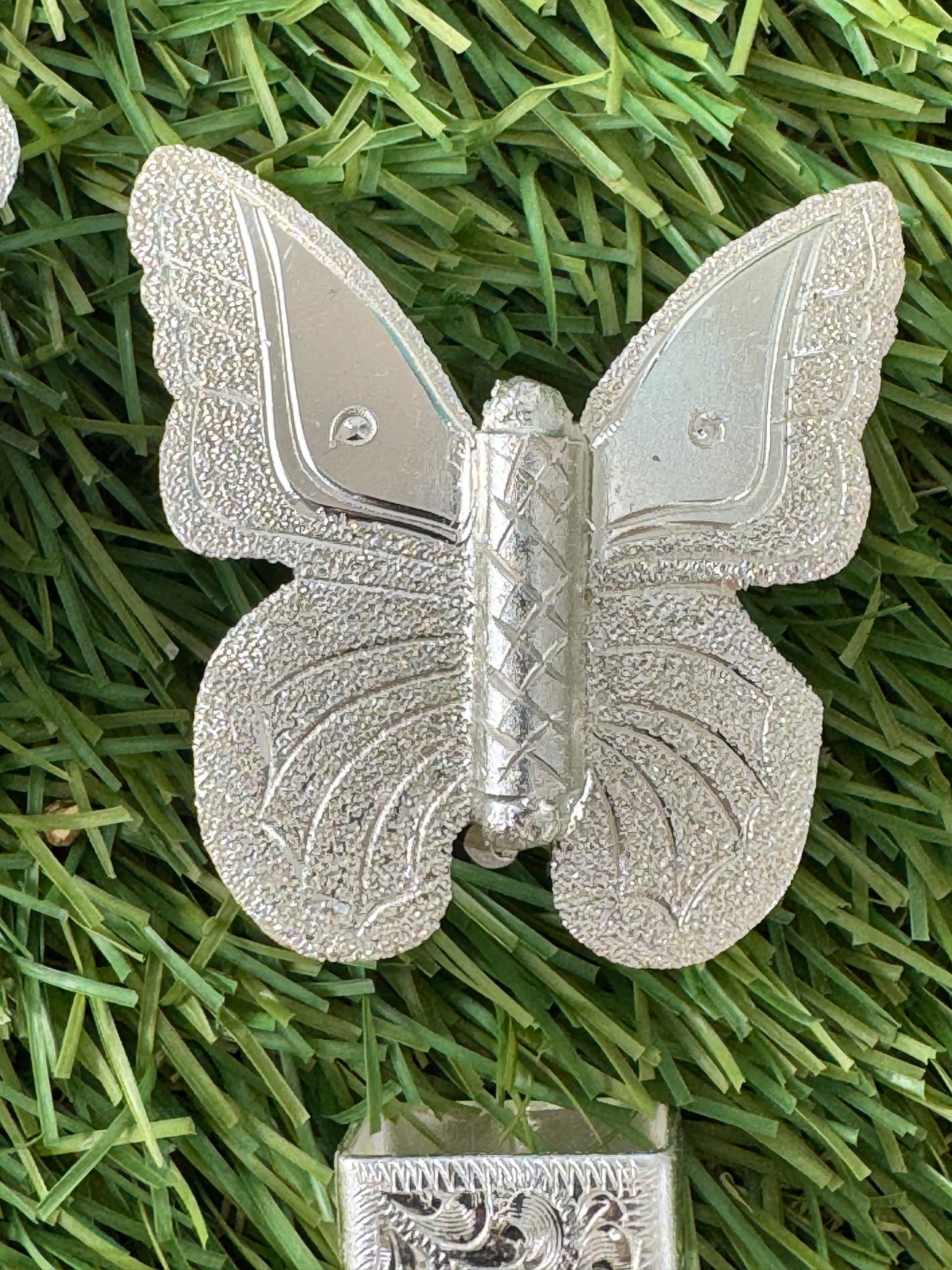 German Silver Butterfly Buckles, 3/4”