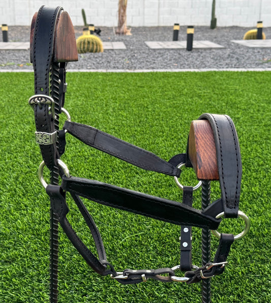 Black Horse Size Halter