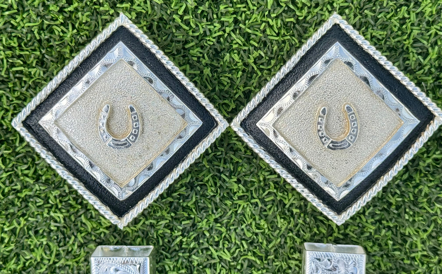 German Silver Horseshoe Buckles, 5/8”