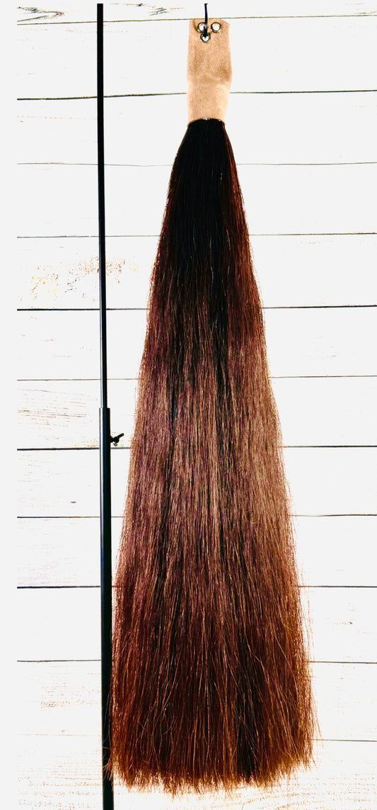 Dark Sorrel Show Tail Extension, 2 lbs, 38”, Weight Setup