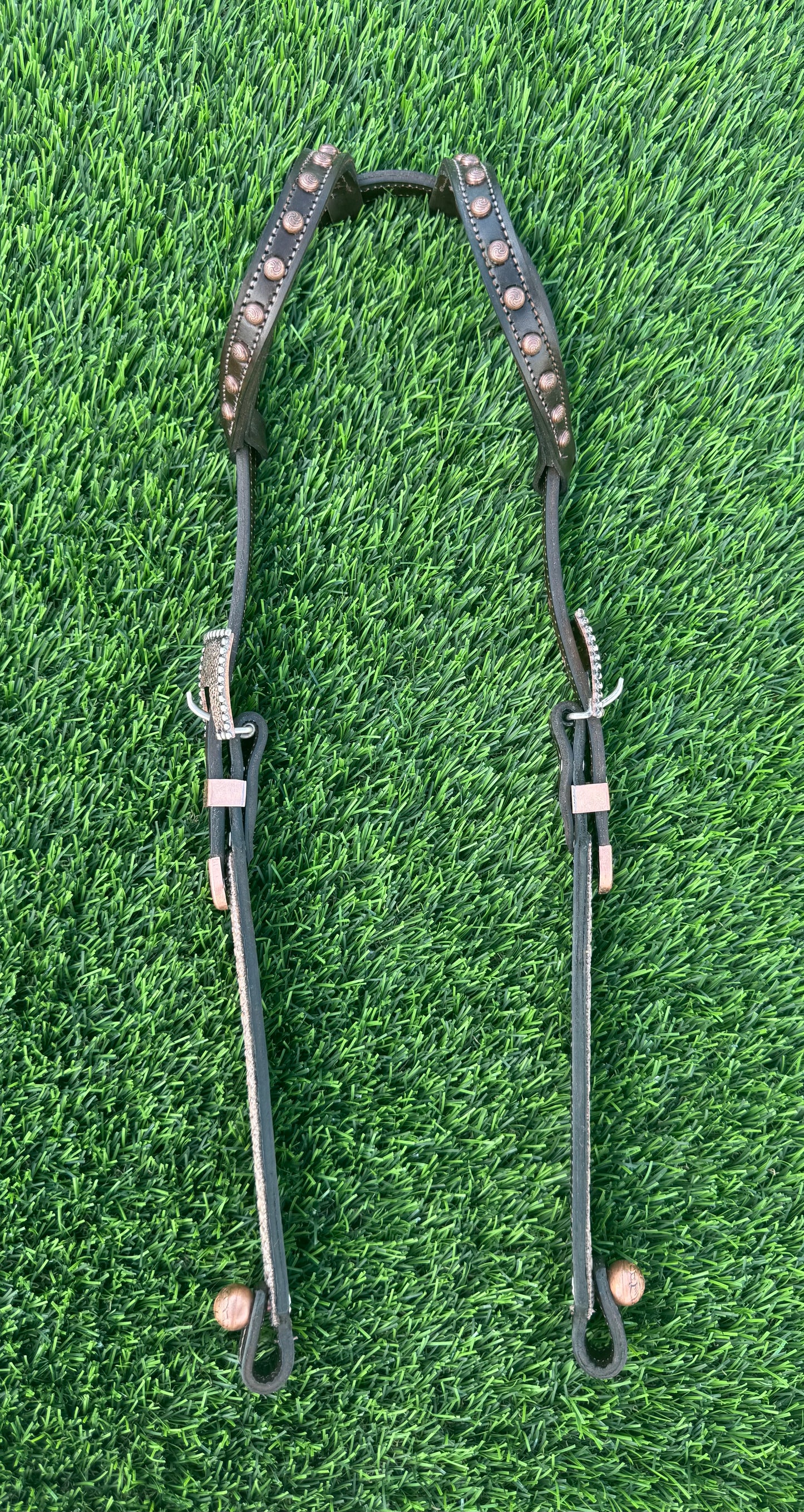 Fairytail Leather Co Brown Row Stingray Headstall