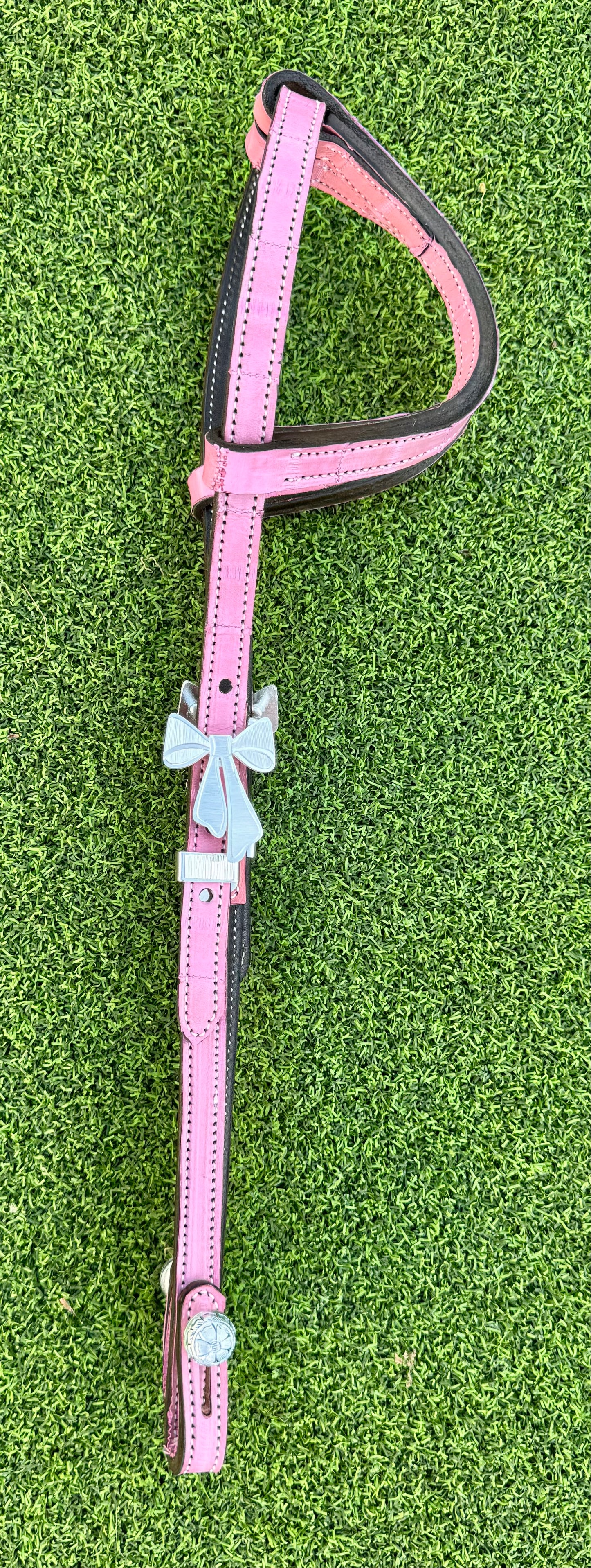 Fairytail Leather Co Dusty Pink Eel Headstall