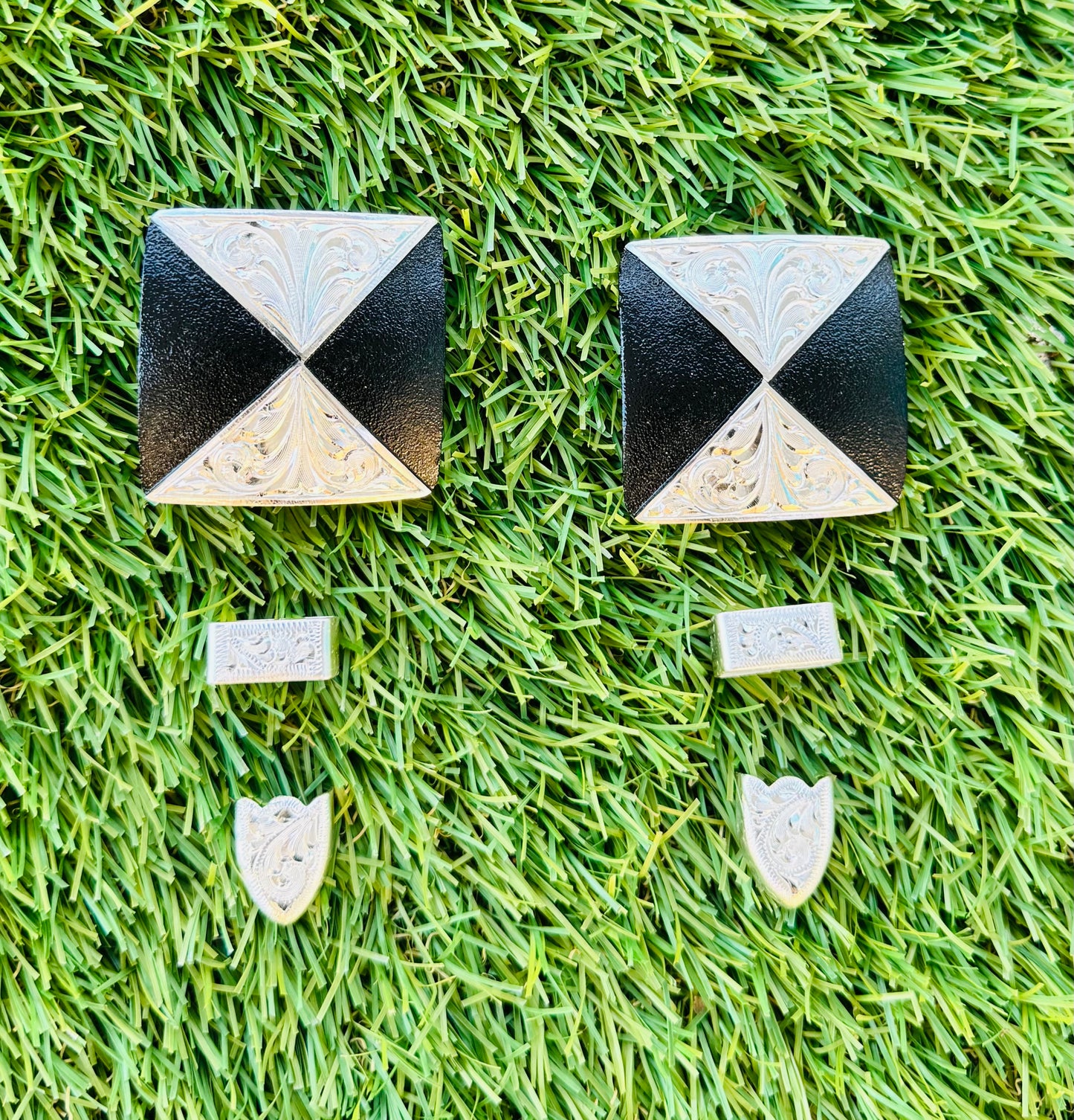 German Silver Buckles, 5/8”