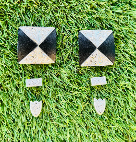 German Silver Buckles, 5/8”