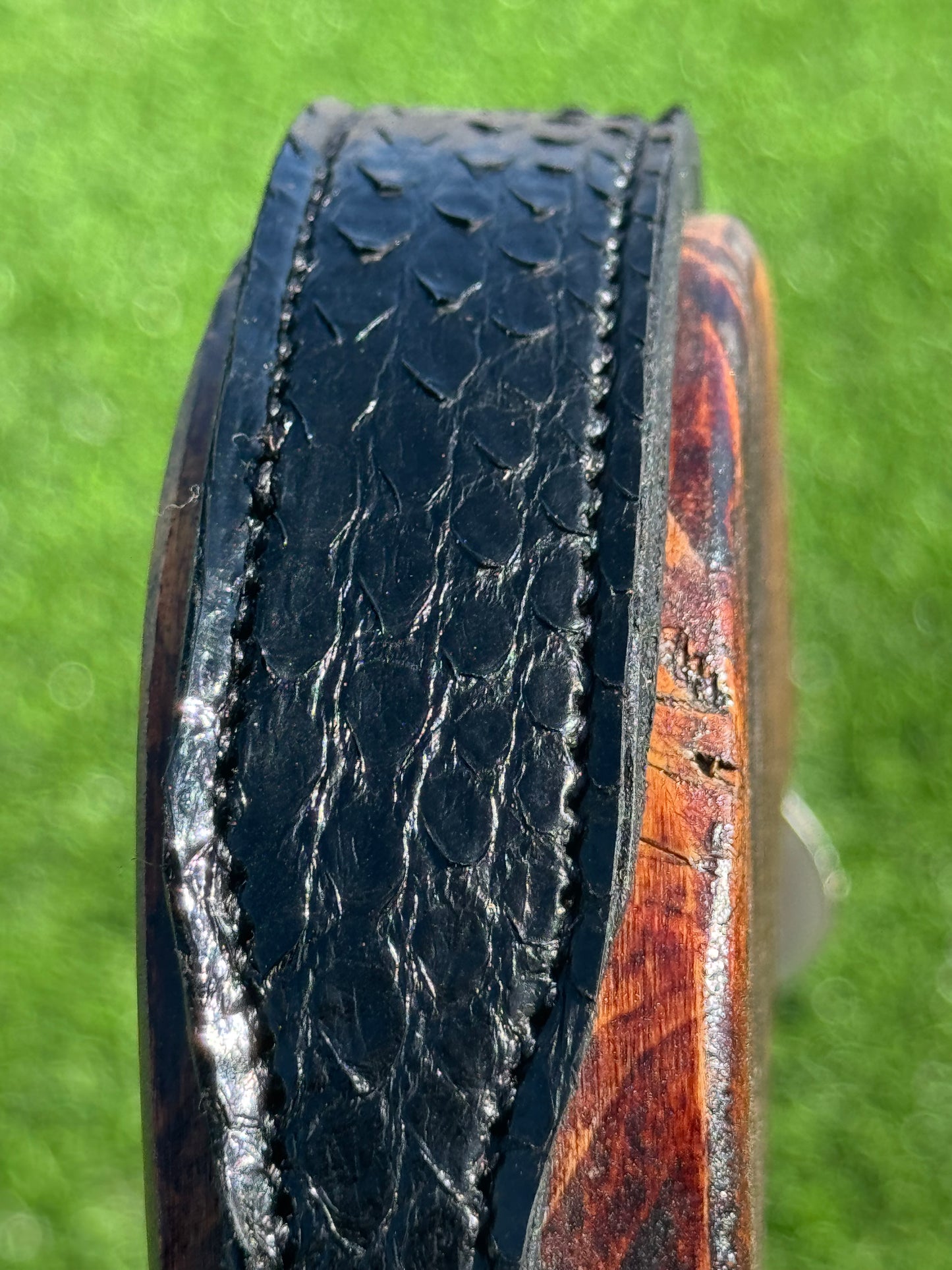 Fairytail Leather Used Yearling Black Python Halter