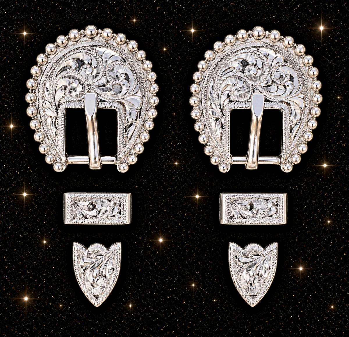 German Silver Buckles, 5/8”