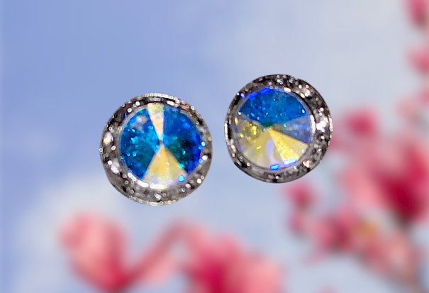 Austrian Crystal AB Stud Earrings