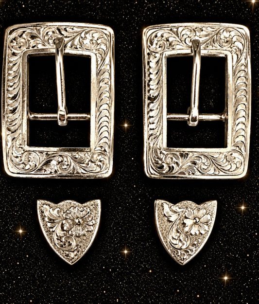 Silver Overlay Buckles, 1”