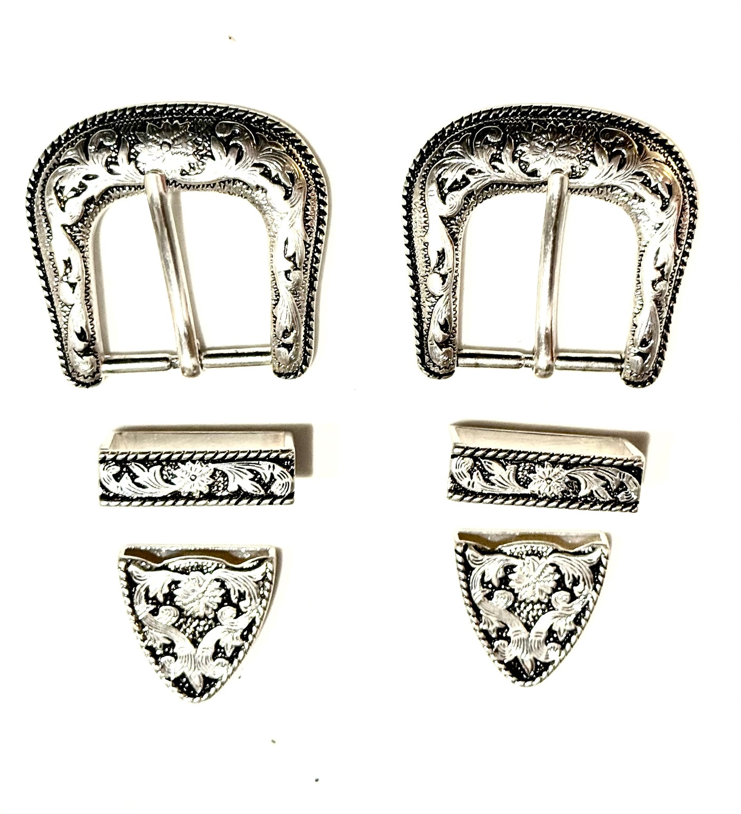 Antique Silver Buckles, 1”