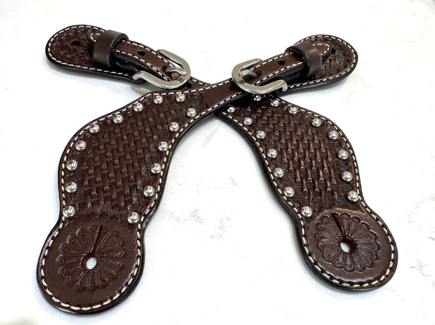 Ladies Chocolate  Western Spur Straps