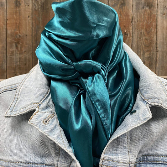 35X35" Solid Teal Wild Rag / Scarf