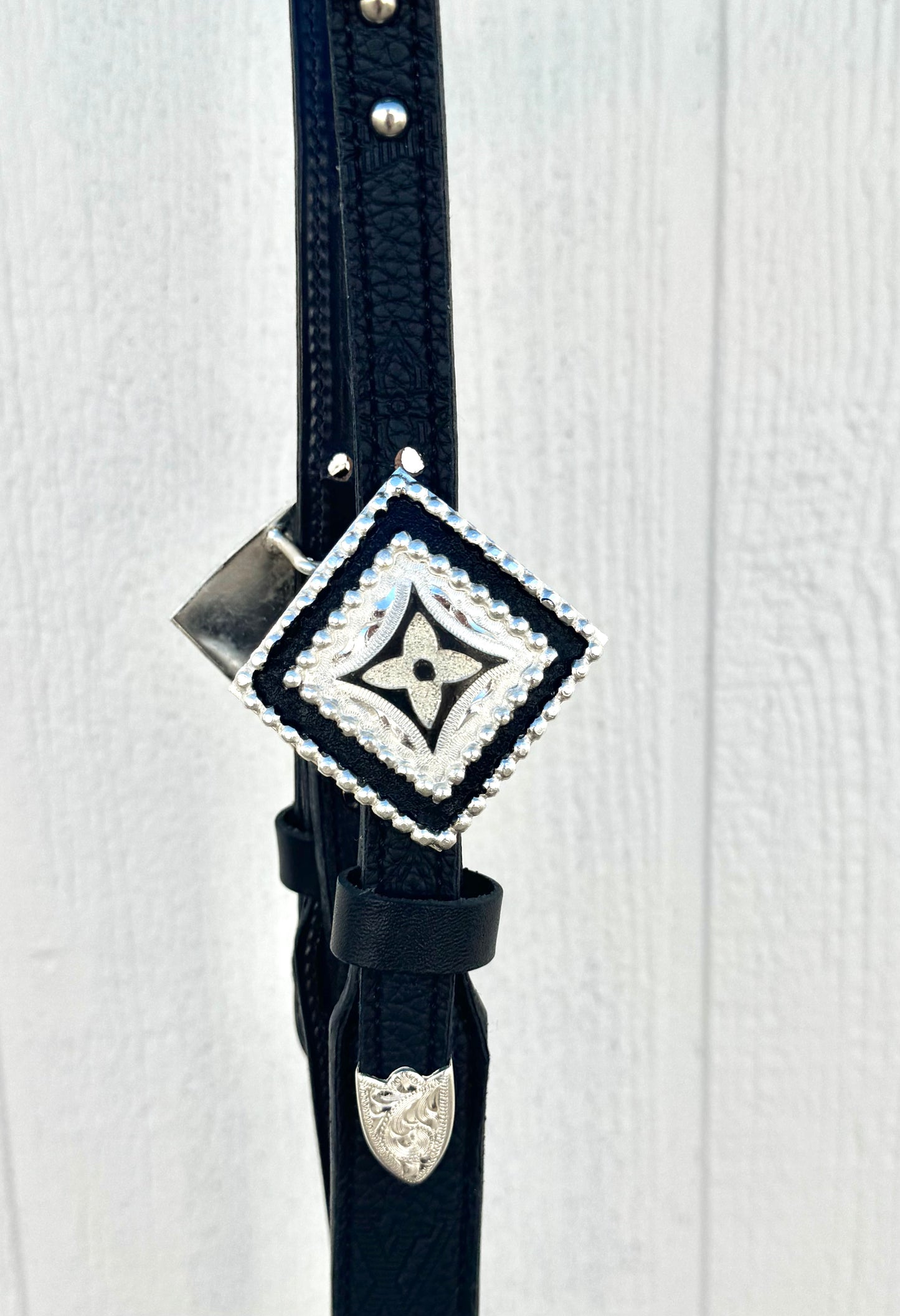 Fairytail Leather Co Black Designer Headstall