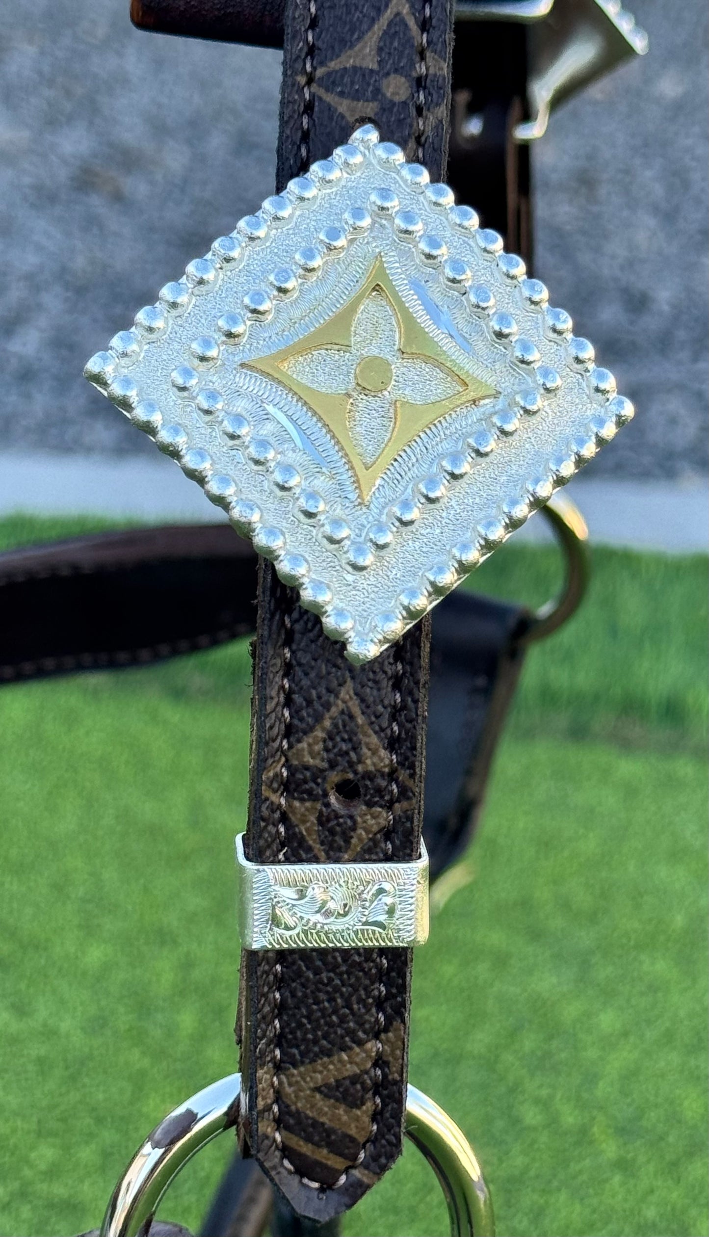 Fairytail Leather Co Brown Designer Halter - Average Horse Size