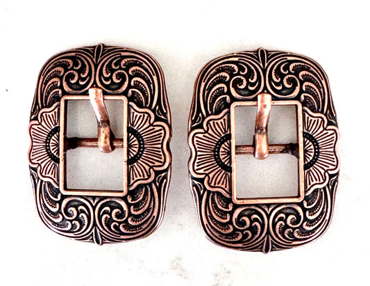 Antique Copper Buckles, 3/4” or 5/8”