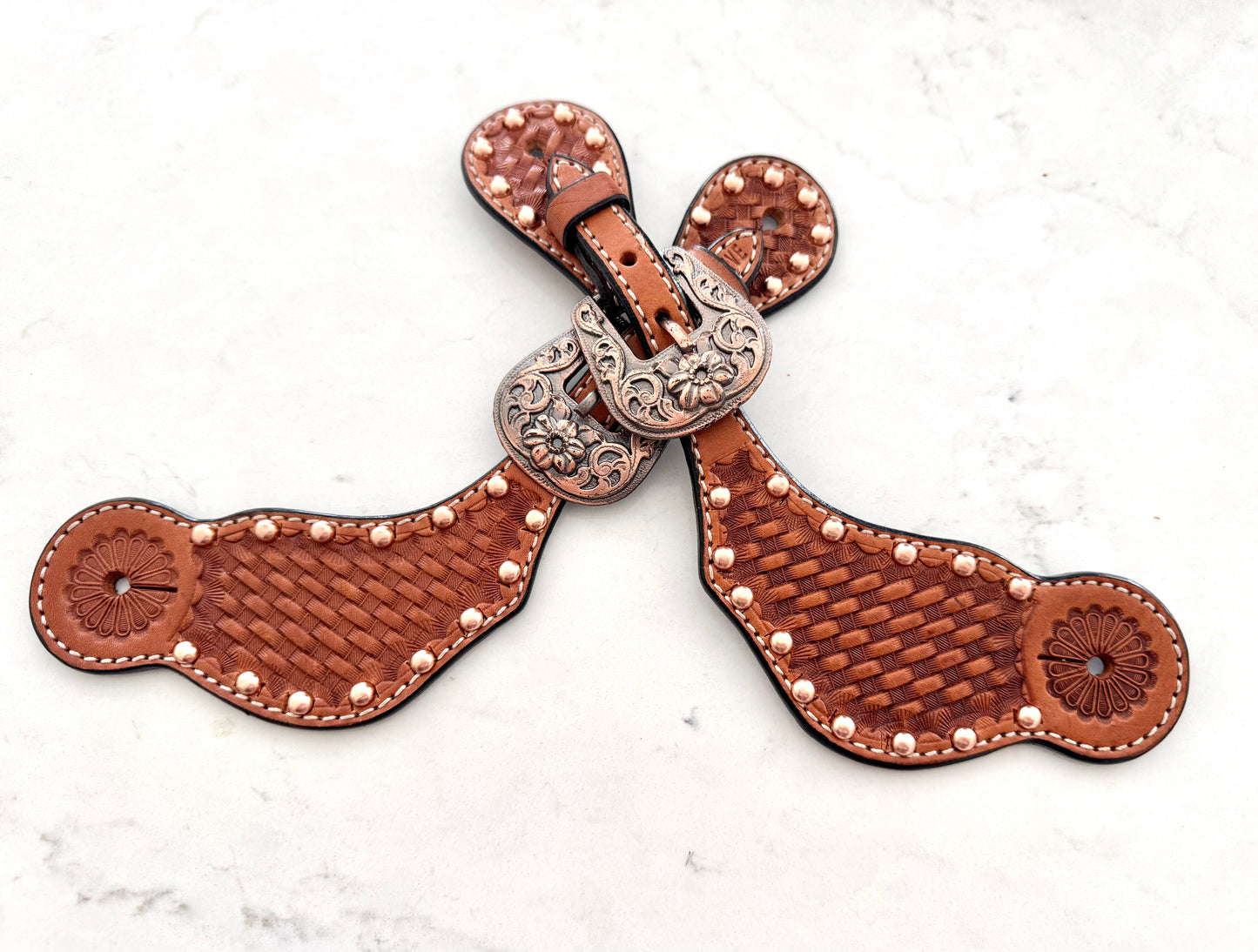 Ladies Western Spur Straps, Copper