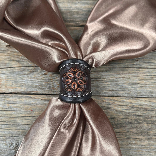 Flower Power Leather Wild Rag Slide