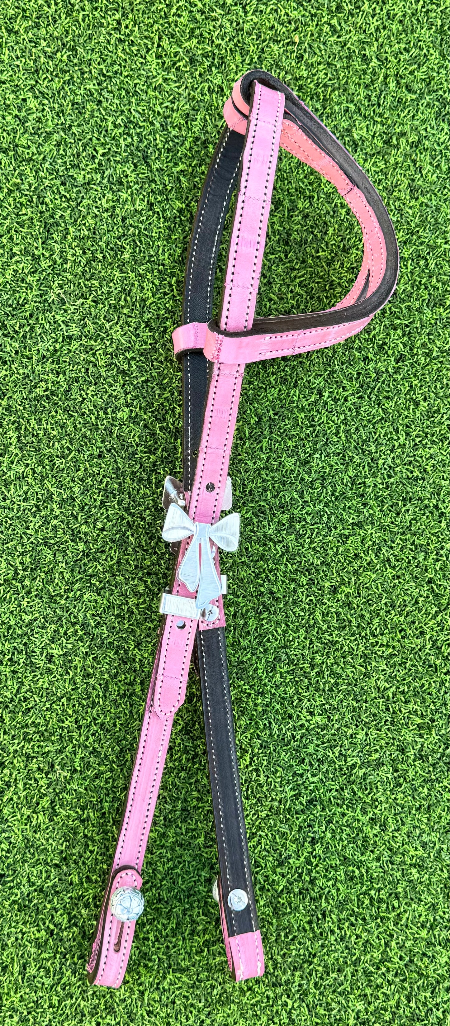 Fairytail Leather Co Dusty Pink Eel Headstall