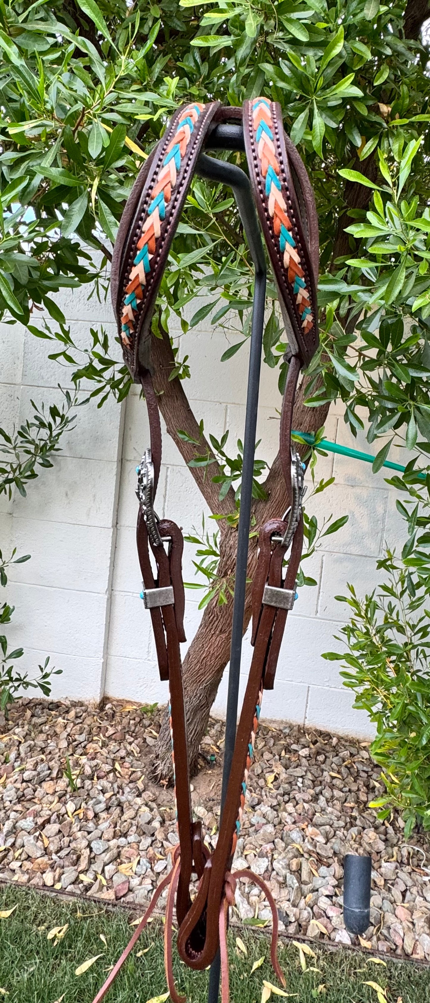Fairytail Leather Co Kangaroo Lace Ranch Headstall