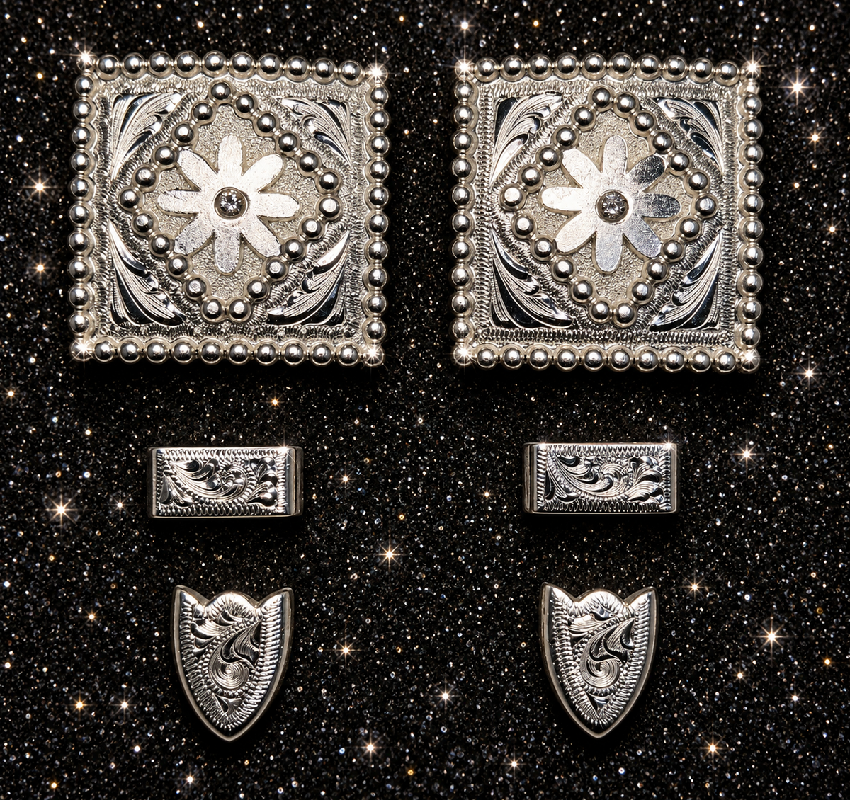 German Silver Spur Rowell Buckles, 5/8”