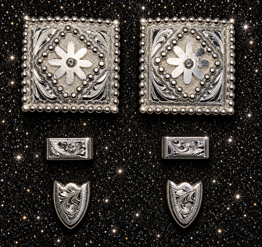 German Silver Spur Rowell Buckles, 5/8”