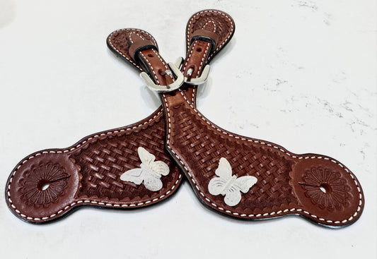 Ladies Butterfly Western Spur Straps