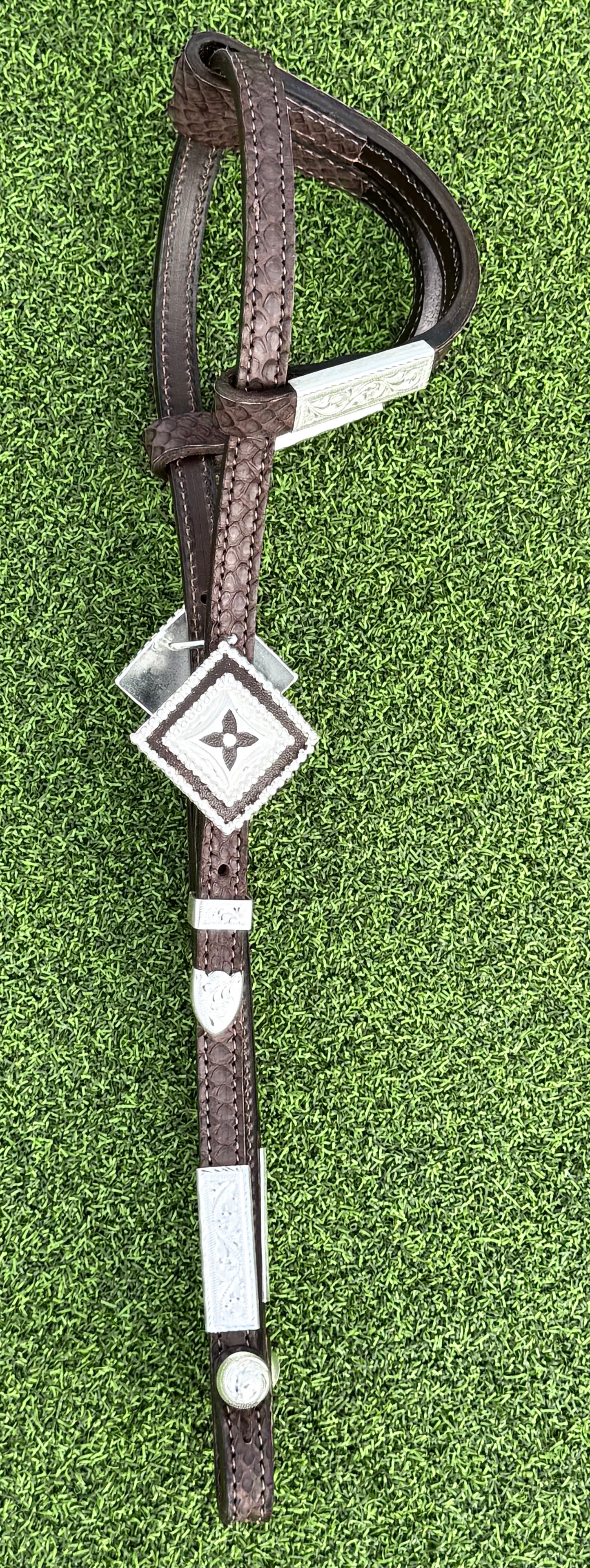 Fairytail Leather Co Brown Python Headstall