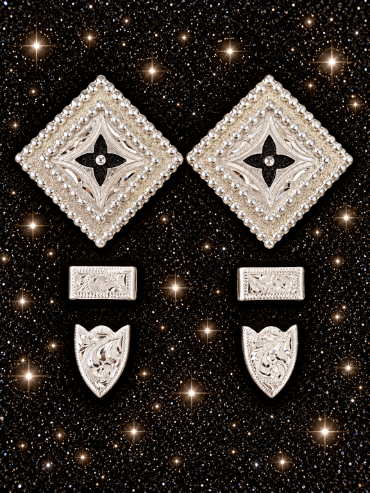 German Silver & Black Buckles, 5/8”