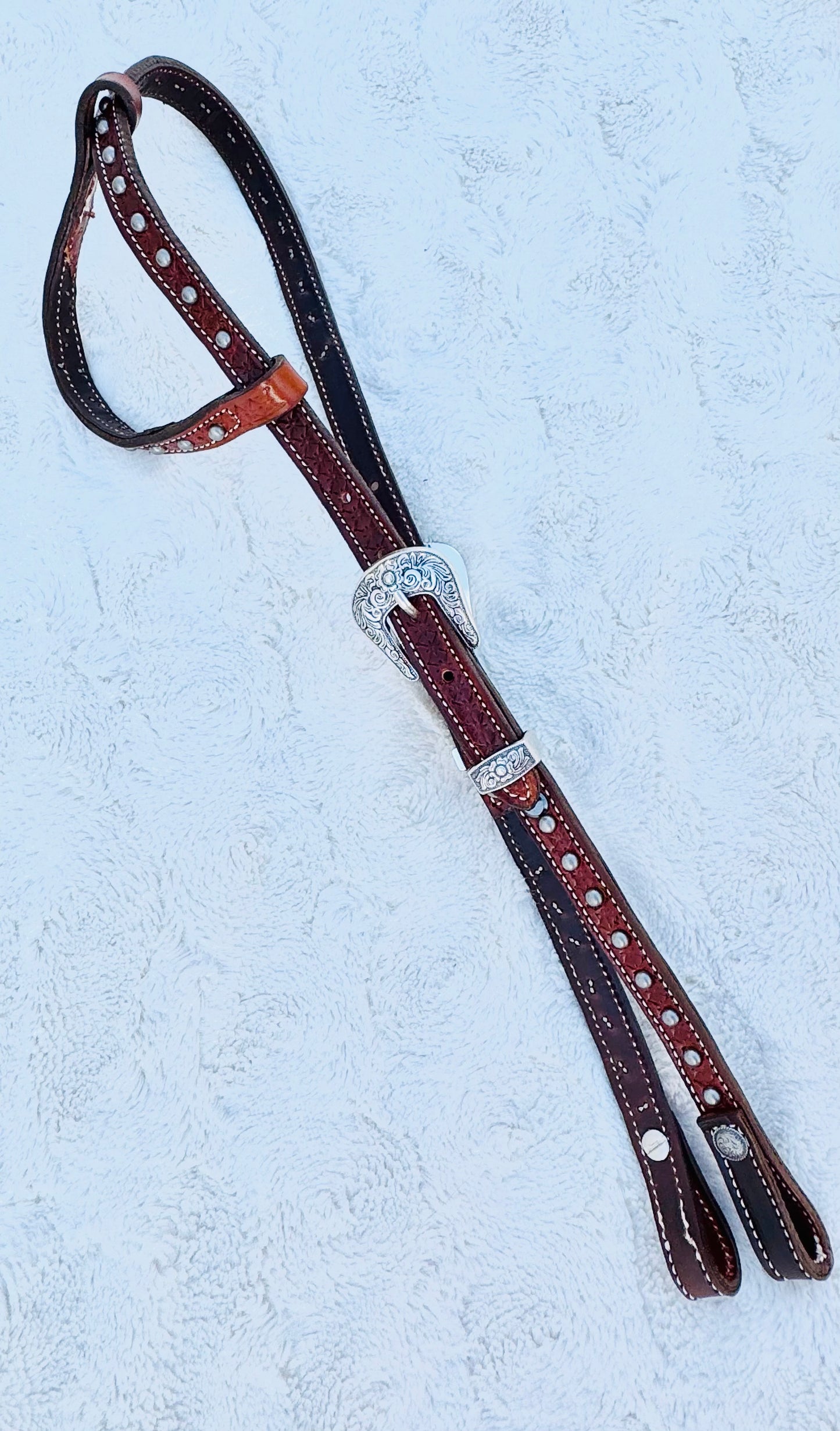 Fairytail Leather Co Russet Ranch Headstall with Spots