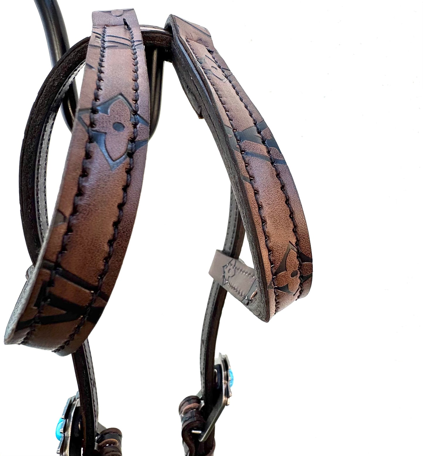 Fairytail Leather Co Brown Designer Headstall