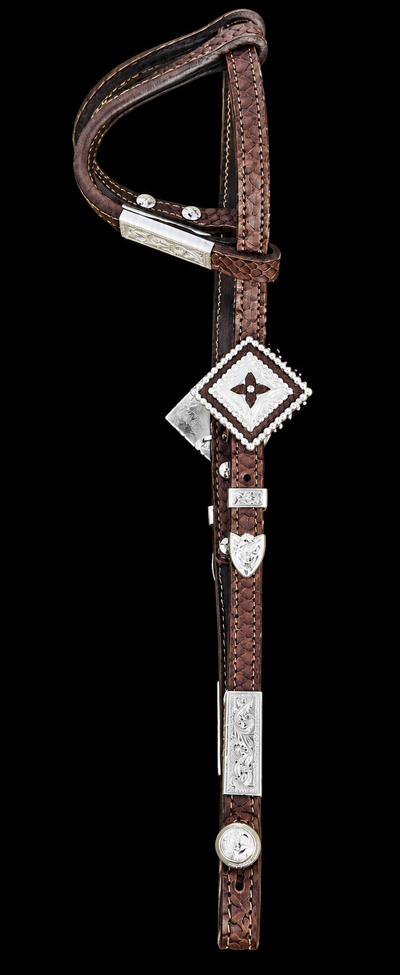 Fairytail Leather Co Brown Python Headstall