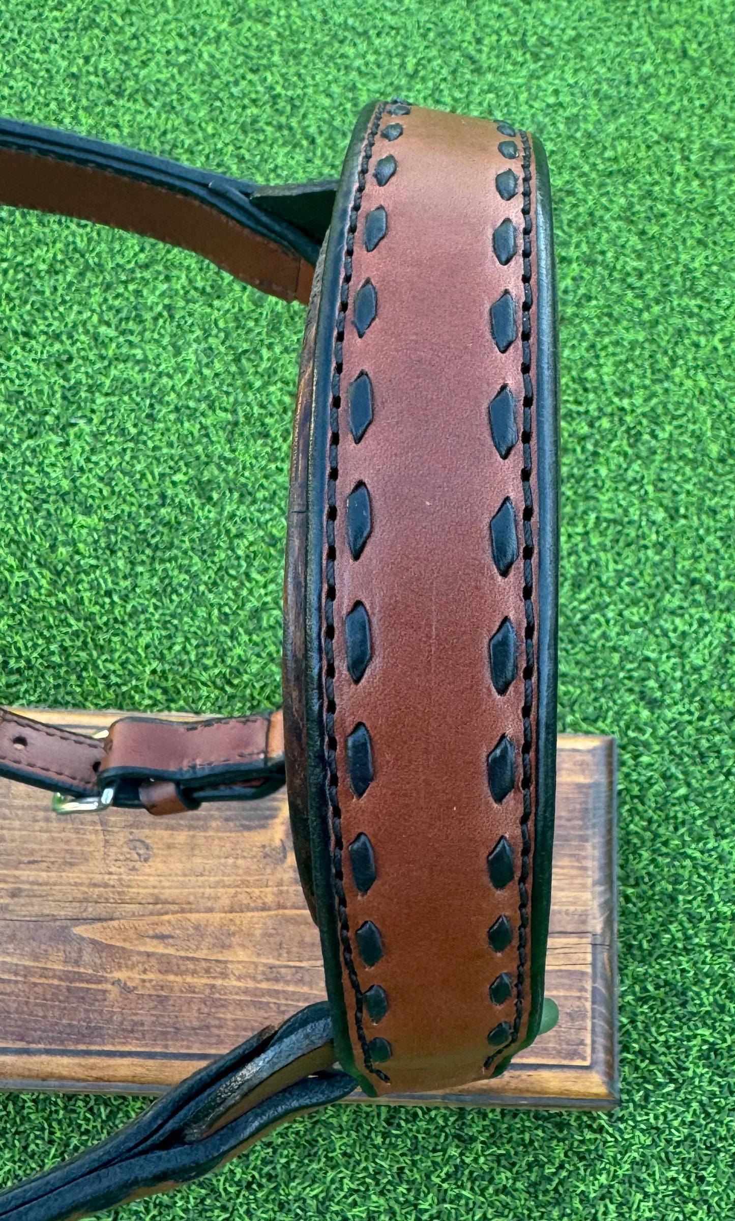 Chestnut Buckstitch Ranch Halter