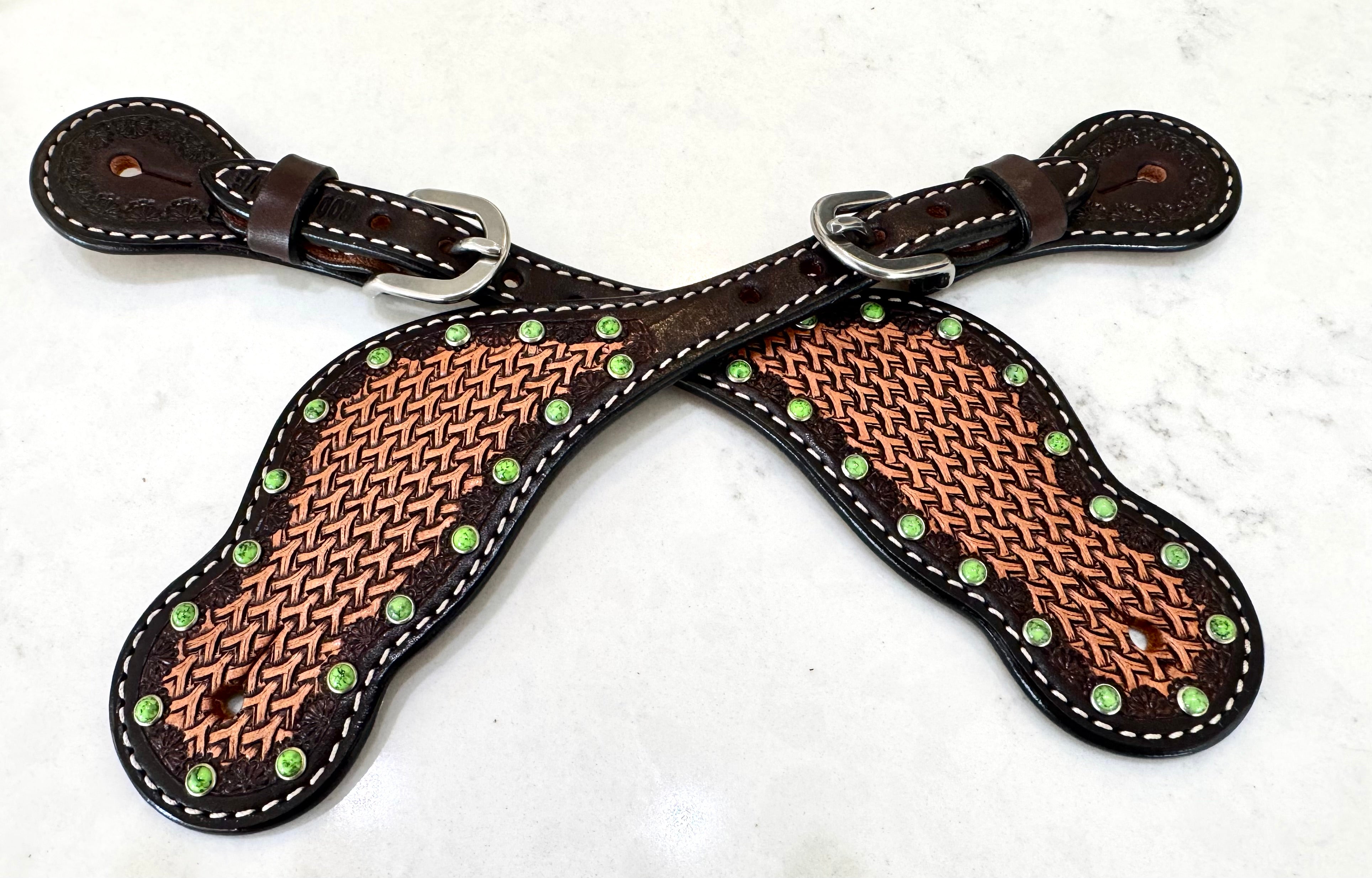 Rodeo Drive Conchos Western Spur Straps