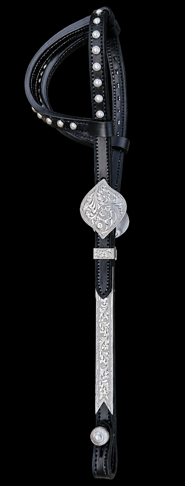 Fairytail Leather Black Headstall