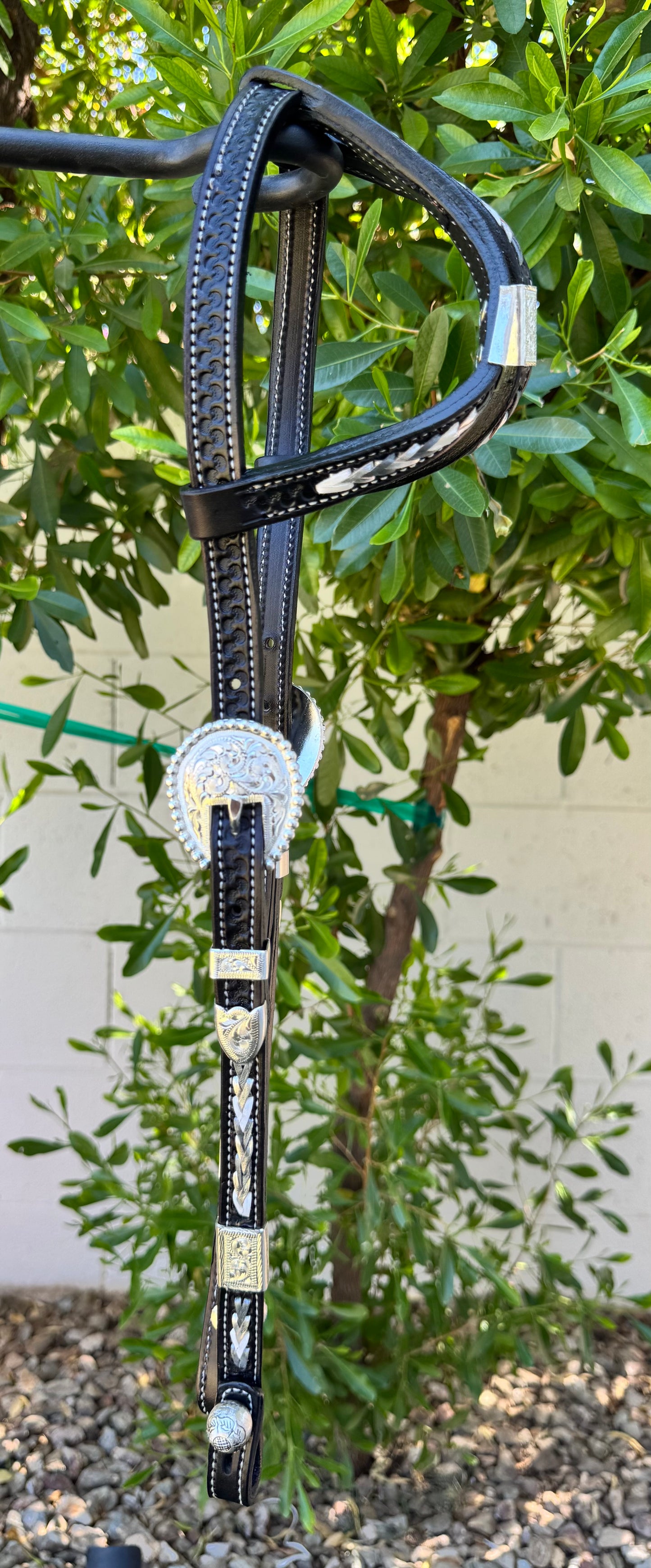 Fairytail Leather Co Black Kangaroo Lace Headstall
