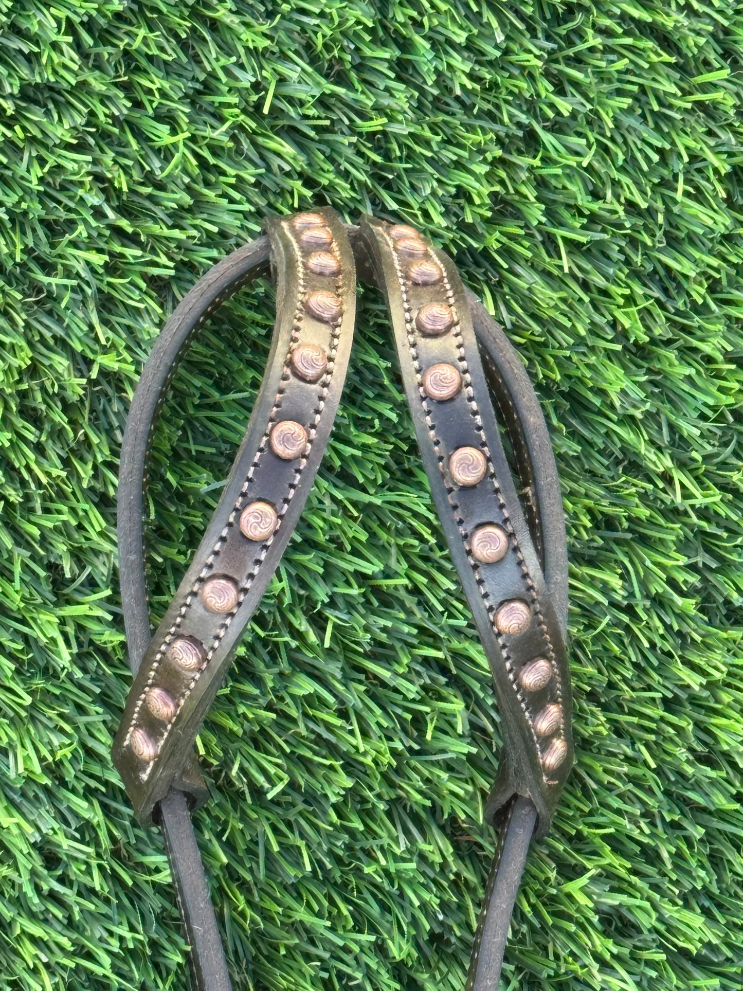 Fairytail Leather Co Brown Row Stingray Headstall