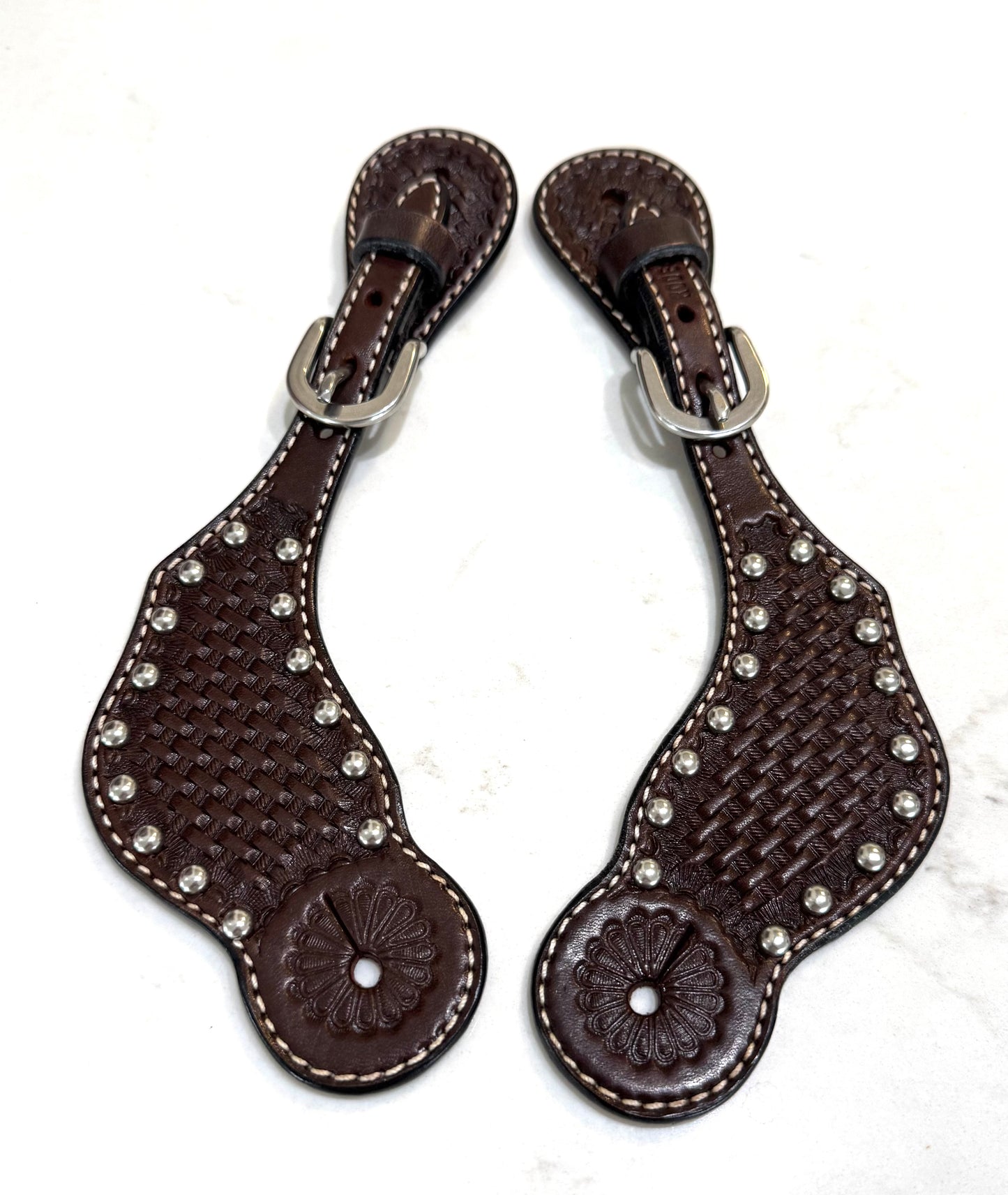 Ladies Chocolate  Western Spur Straps