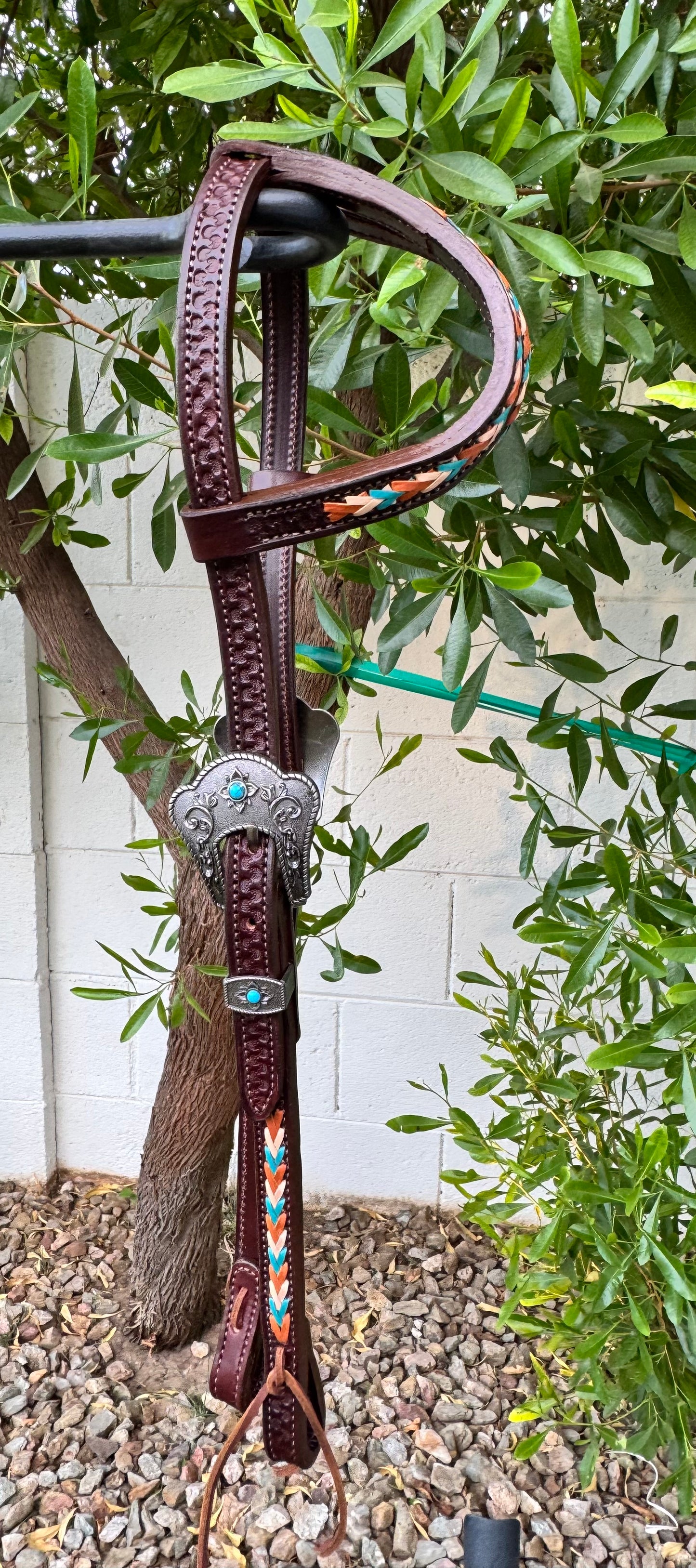 Fairytail Leather Co Kangaroo Lace Ranch Headstall
