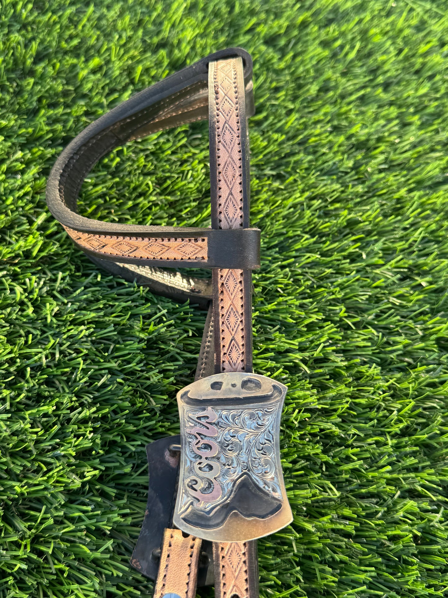 Fairytail Leather Co Two-Tone Beer Buckle Headstall