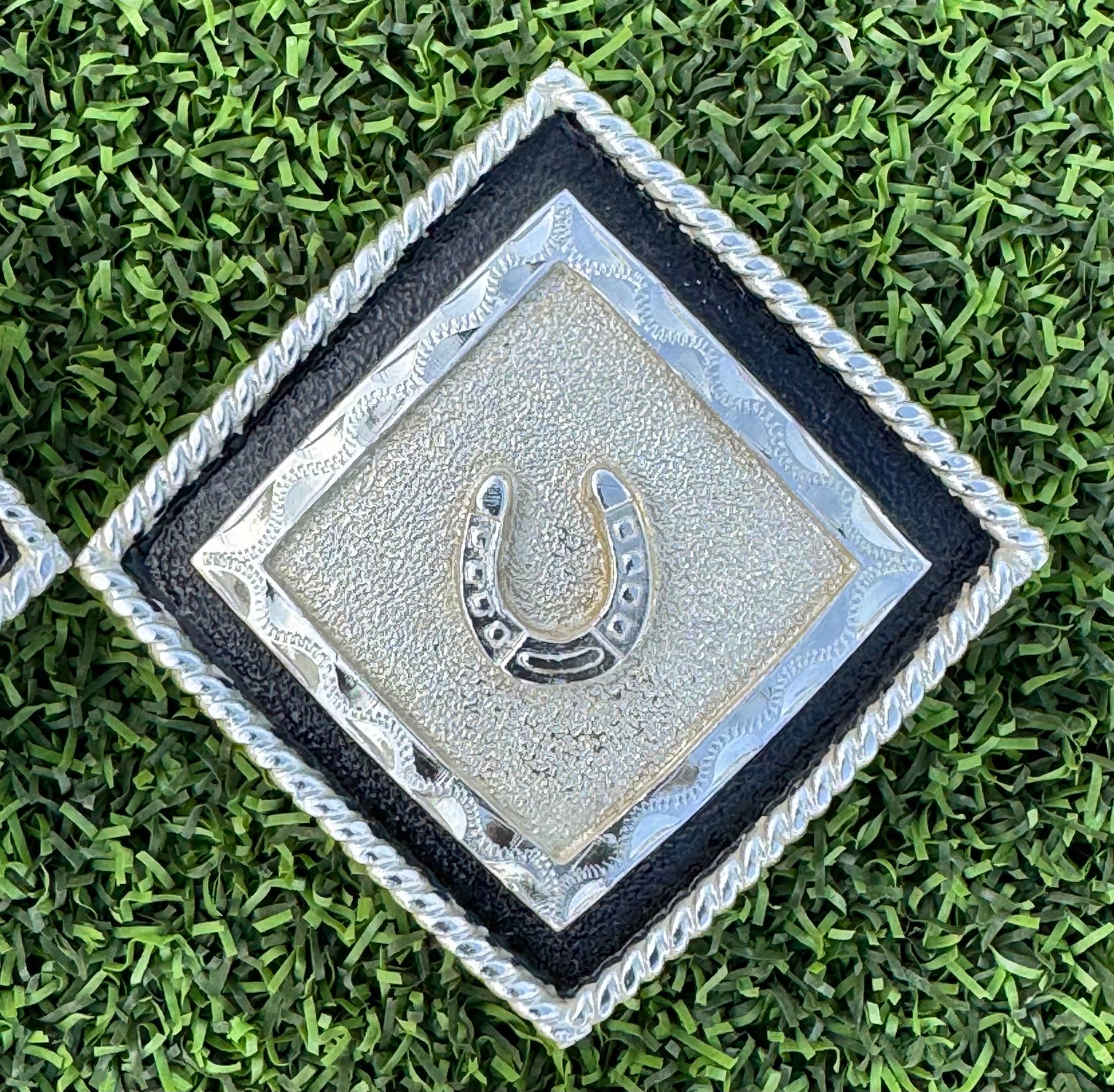 German Silver Horseshoe Buckles, 5/8”